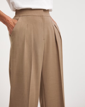 Pleated Wide Leg Trousers