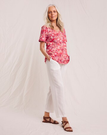Julipa Pure Cotton V Neck Printed T-Shirt