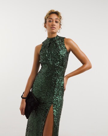 Closet London Sequin V-Back Dress