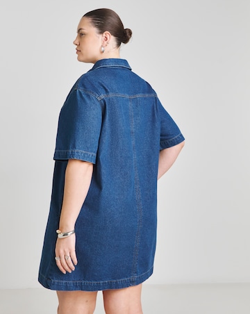 Indigo Boxy Denim Dress