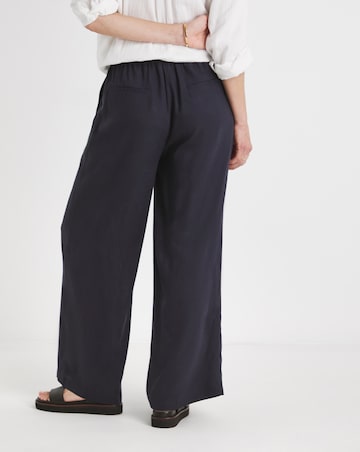 2 Pack Linen Wide Leg Trousers