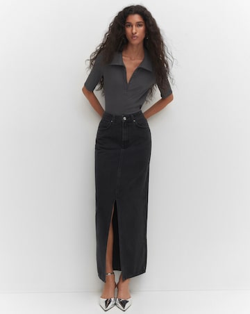 Mango Aida Denim Maxi Skirt