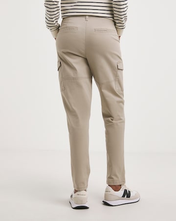 Camel Stretch Utility Tapered Chino Trousers