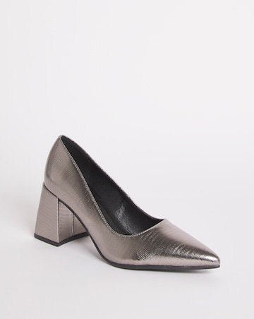 Croc Heeled Shoe - Extra Wide Fit (EEE)