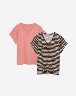 2 Pack V Neck T-Shirts