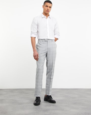Jasper Light Grey Check Suit Trouser