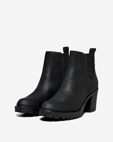 Only Barbara Block Heel Chunky Ankle Boot Standard Fit