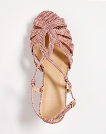 Joanna Hope Crossover Platform Sandal E Fit