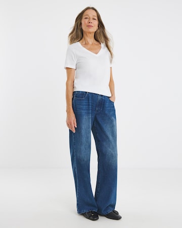 Pure Cotton 2 Pack V Neck T-Shirts