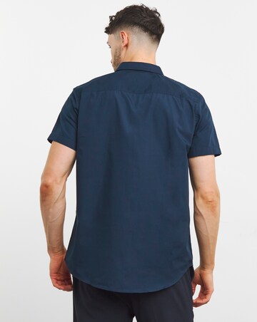 Navy Short Sleeve Formal Shirt Reg