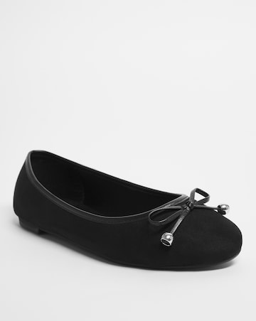 Selena Classic Flat Ballerina Shoes Extra Wide EEE Fit