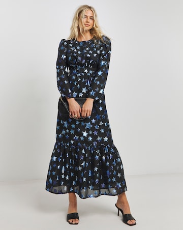 Twisted Wunder Rock Me Foil Star Maxi Dress