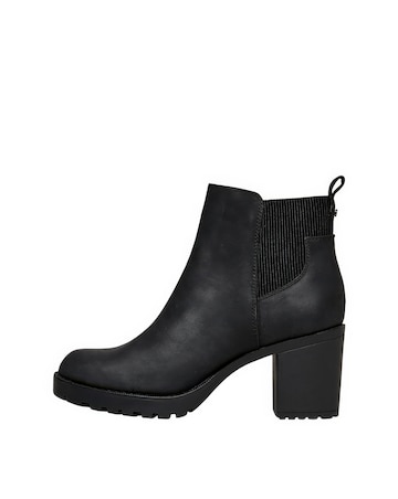 Only Barbara Block Heel Chunky Ankle Boot Standard Fit