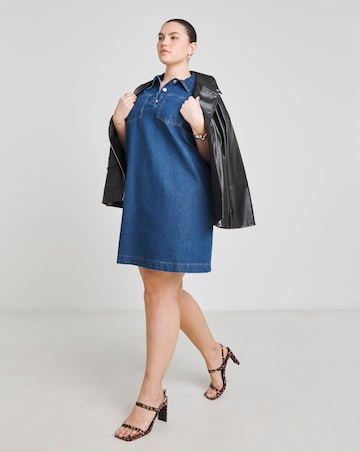 Indigo Boxy Denim Dress