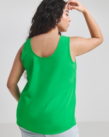 Green Lightweight Scoop Neck Vest Top