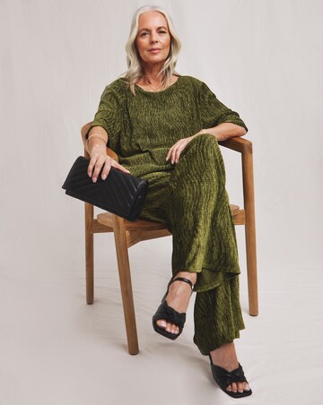 Julipa Crinkle Velour Longline Top