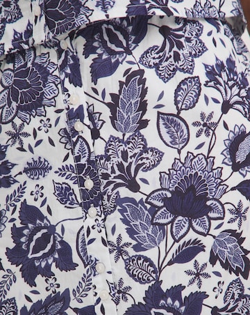 Anise Navy Print Tiered Co-Ord Maxi Skirt