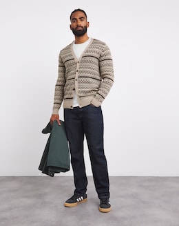 Neutral Fairisle Cardigan