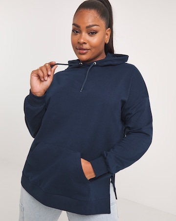 Navy Longline Hooded Tunic