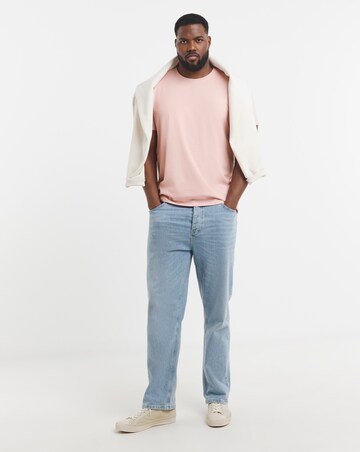 Pure Cotton Crew Neck T-Shirt- Pastel Pink