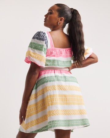 Lovedrobe Aztec Tie Waist Mini Dress