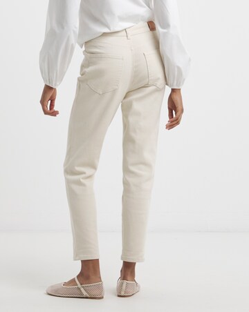 Simply Be Off White Loose Mom Jeans