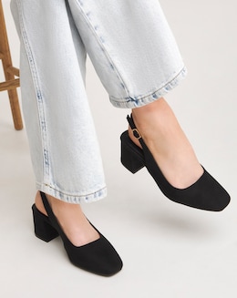 Henrietta Flexi Sole Block Heel Slingback Shoe Extra Wide EEE fit