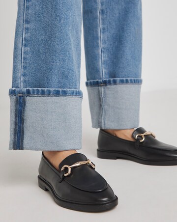 Ankara Classic Loafer With Metal Trim - Wide Fit (E)