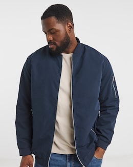 Jack &amp; Jones Rush Bomber Jacket - Navy