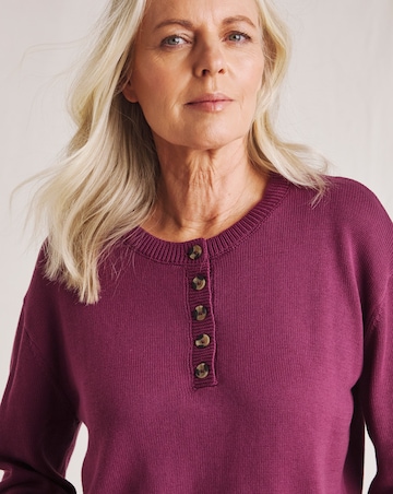 Julipa Pure Cotton Henley Jumper