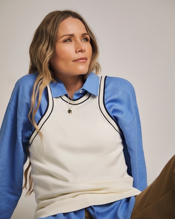 Anthology Contrast Trim Rib Vest