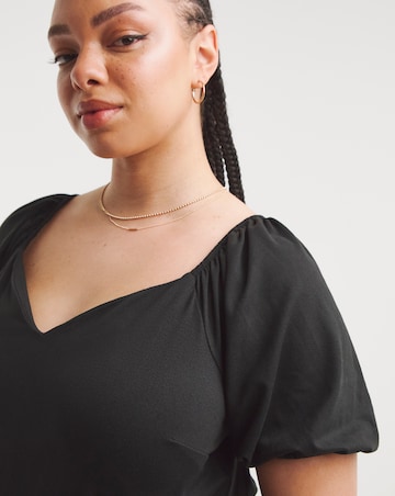 Black Supersoft Sweetheart Jumpsuit