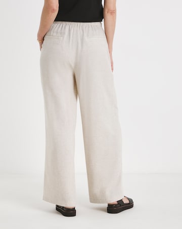 2 Pack Linen Wide Leg Trousers