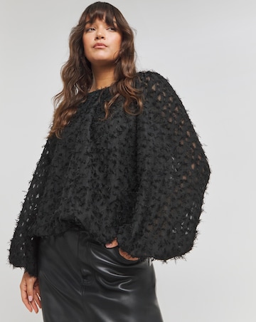 Textured Fluffy Blouse