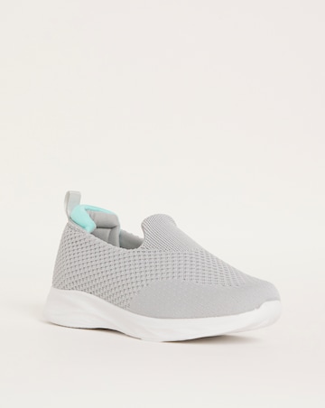 Cushion Walk Arch Support Slip On Trainers E Fit