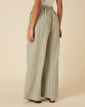 Nobody's Child Parker Green Stripe Trouser