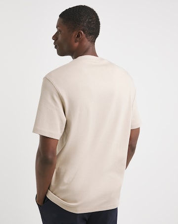 Relaxed Fit Interlock T-Shirt- Stone