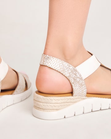Jillian Leather Elsa Sandal - Extra Wide Fit (EEE)