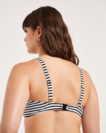 Figleaves Tailor Underwired Non- Padded Wrap Plunge Bikini Top