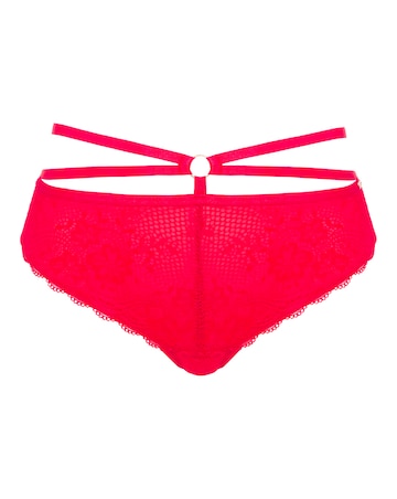 Figleaves Curve Beauty Strapping Mid Brazilian Brief - Red