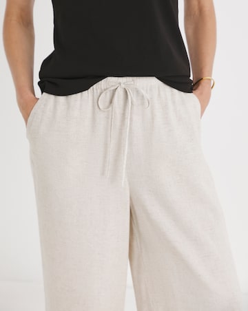2 Pack Linen Wide Leg Trousers
