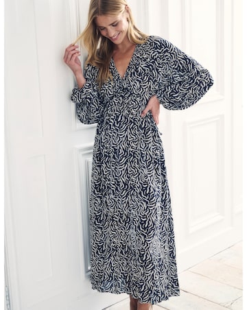 Nobody's Child Black Printed Iris Midaxi Dress