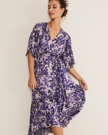 Phase Eight Juliette Floral Fil Coupe Wrap Dress