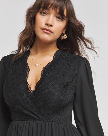Flounce London Lace Mini Dress
