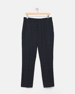 Gingham Check Suit Trousers