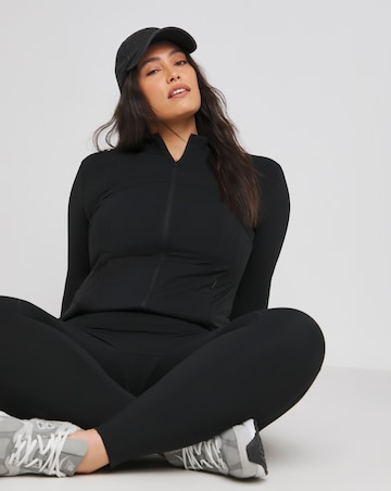 SB3 MAGISCULPT Black Active Seam Detailing Sculpting Jacket