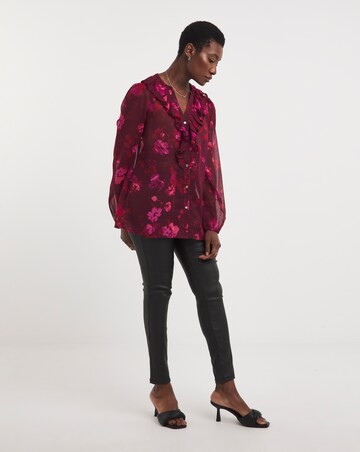 Ruffle Neck Blouse