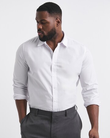 White Long Sleeve Formal Shirt Long