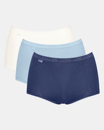 Sloggi (6 Pack) Basic Maxi Cotton Knickers Blue Multi