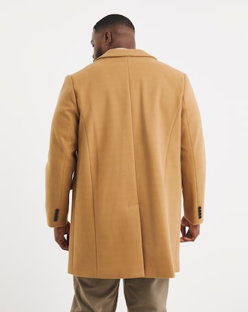 Camel Faux Wool Overcoat